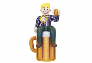 Abraham met Bierglas